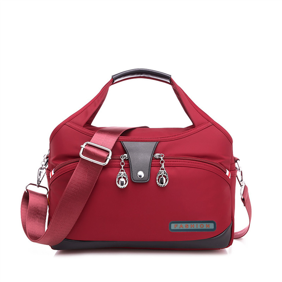 Ladise Large Capacity Waterproof Anti-theft Fashion Bag New (Red)